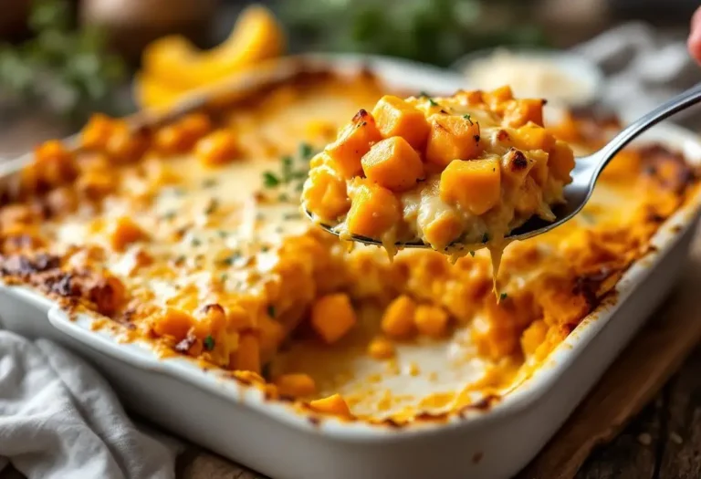 Attention, avec ce gratin de butternut ultra crémeux est tellement bon que vous ne voudrez plus revenir aux pommes de terre
