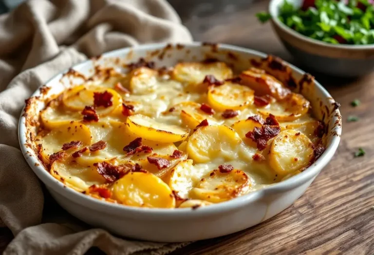 Gratin de pommes de terre au camembert : l’astuce secrète qui le rend croustillant, fondant et coulant à la fois