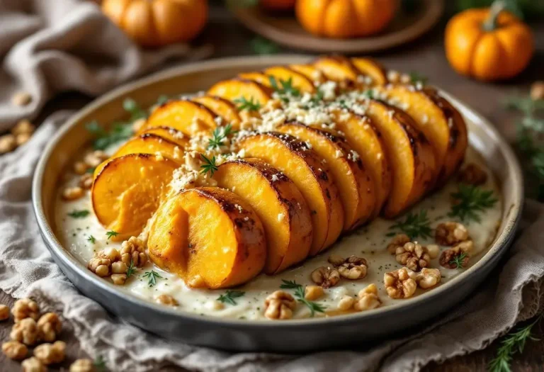 Attention : cette courge butternut tranchée comme un rôti et gratinée au four va réchauffer tout votre automne