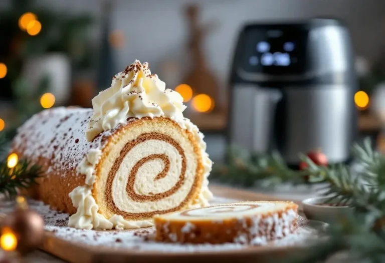Bûche de Noël au Airfryer : la recette ultra rapide pour bluffer vos invités sans four