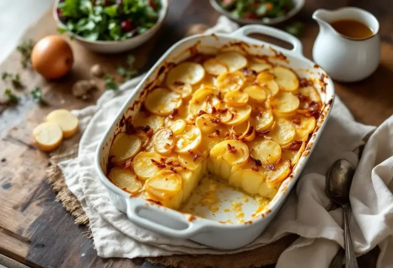 Ce gratin pommes-oignons au bouillon détrône votre dauphinois (et il ne demande que 3 ingrédients)