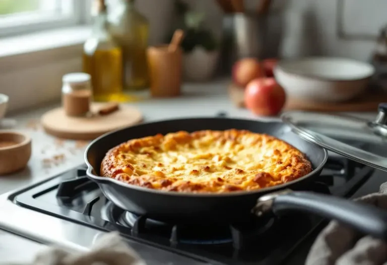 Ce gâteau aux pommes express, prêt en 15 min à la poêle, va vous réconcilier avec le dessert !