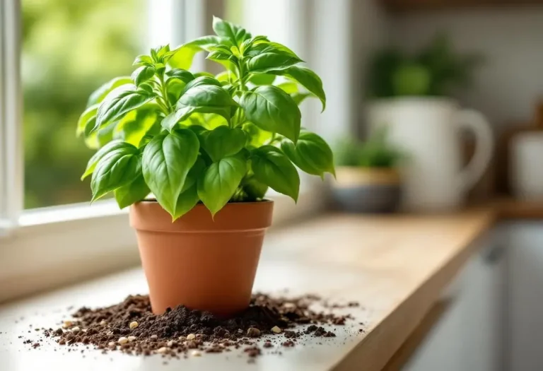 Ces 2 ingrédients que tout le monde a en cuisine font pousser votre basilic encore plus vite et mieux