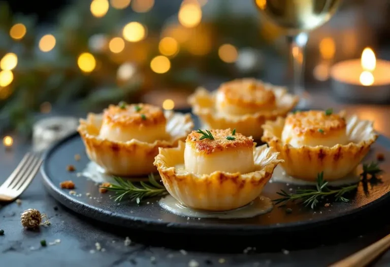 Ces Saint-Jacques gratinées au vin blanc et à la crème font sensation au réveillon
