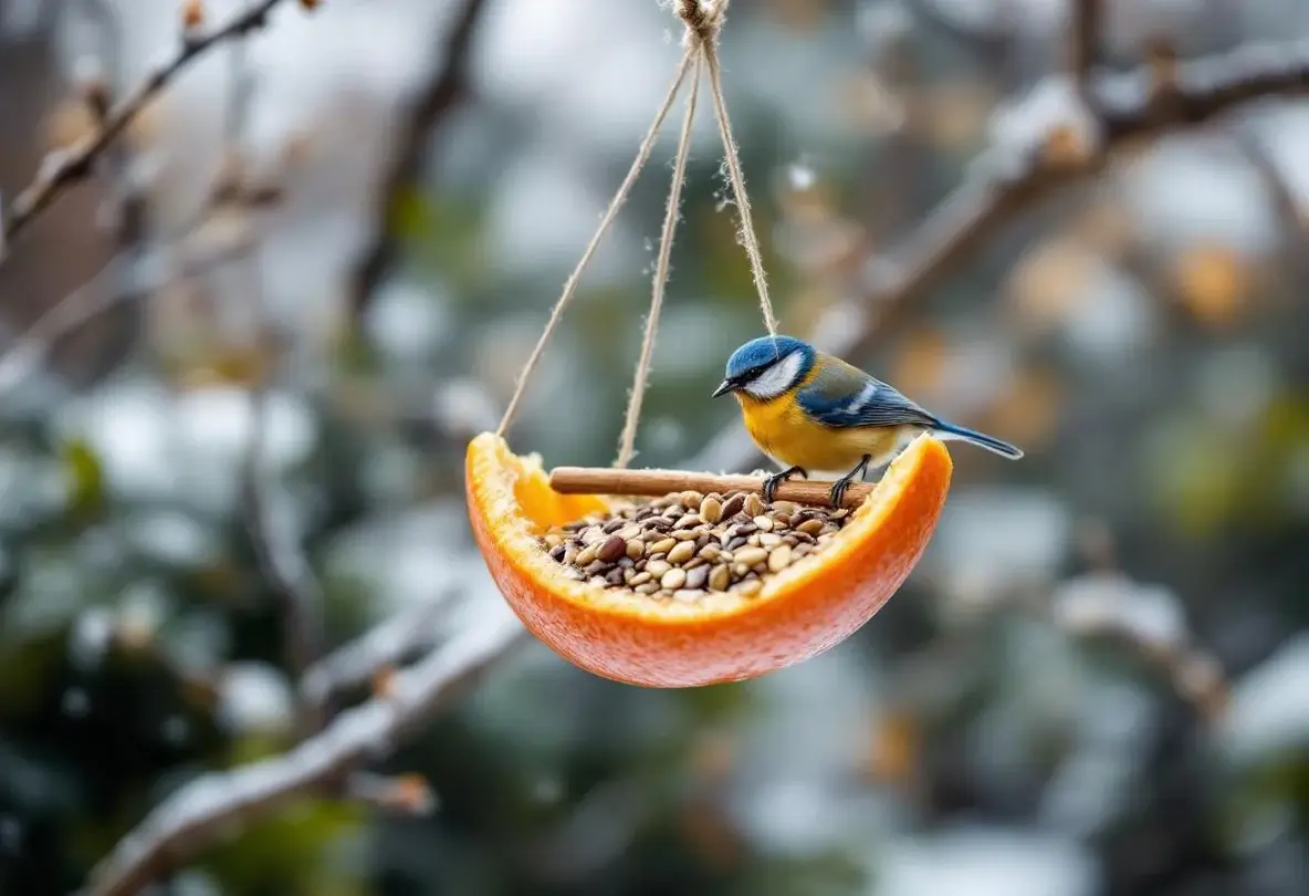 Cet agrume que vous jetez chaque matin peut devenir un refuge précieux pour les oiseaux du jardin cet hiver