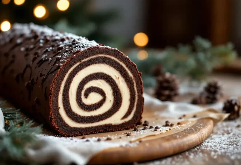 Cette bûche chocolat-café ultra fondante fait l’unanimité à Noël : chaque bouchée est un vrai moment de fête