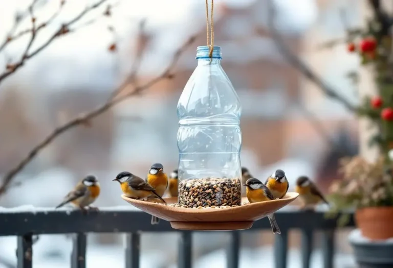 Comment une simple bouteille plastique devient une mangeoire parfaite pour les oiseaux