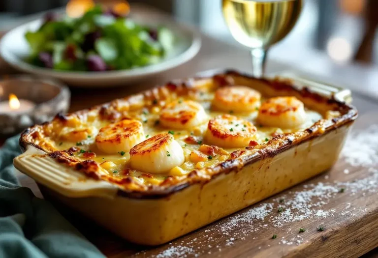 Gratin poireaux–Saint-Jacques : facile à préparer, mais digne d’un vrai repas de fête