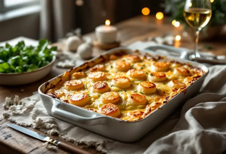 Gratin poireaux–Saint-Jacques : si simple à préparer, mais digne d’un vrai repas de fête