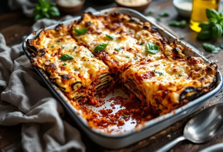 L’aubergine dévoile son côté italien fondant dans ce gratin à la parmesane facile et vraiment savoureux