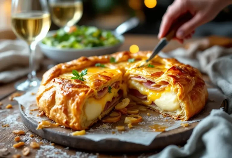 Mon feuilleté camembert–jambon–oignons : la recette “riche mais tellement gourmande” que tout le monde me réclame