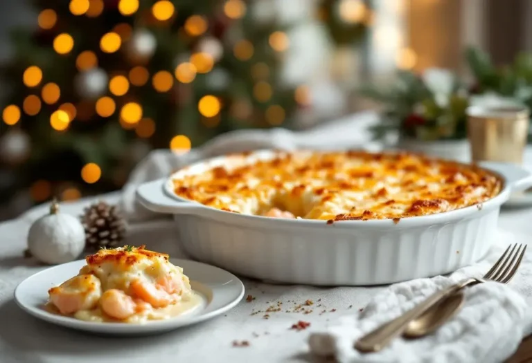 Oubliez la dinde : ce gratin crémeux Saumon & Saint-Jacques est le plat de Noël idéal