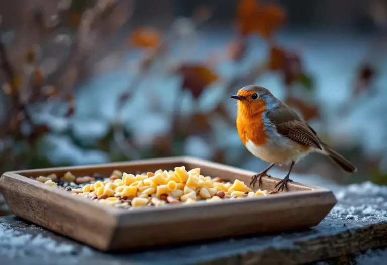 Rouges-gorges au jardin : ce soir, mettez dehors cet aliment de base à 3 centimes, que la plupart des jardiniers oublient