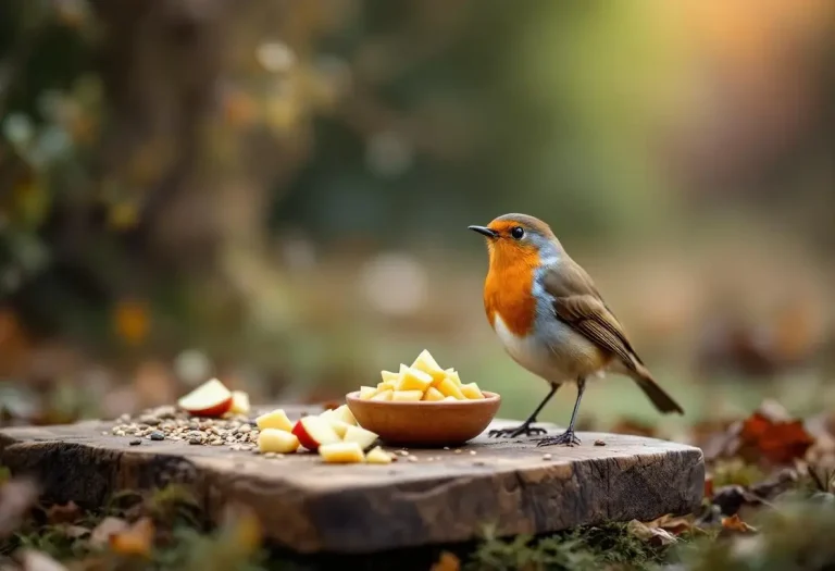 Rouges-gorges au jardin : ce soir, mettez dehors cet aliment de base à 3 centimes, que presque tous les jardiniers oublient