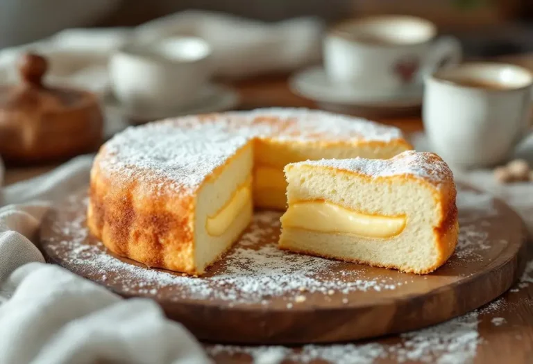 Torta nua italienne : la recette de ce gâteau ultra moelleux, texture nuage à la crème pâtissière, un vrai délice !