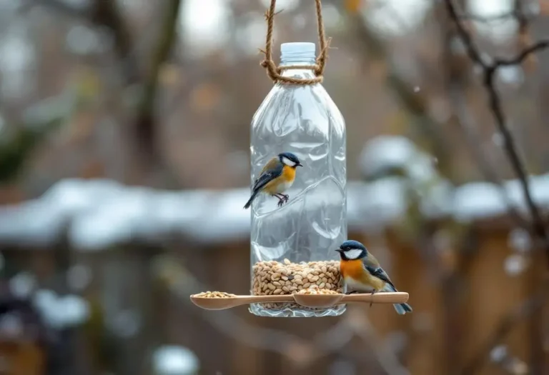 Voici comment une bouteille plastique devient une mangeoire parfaite pour les oiseaux
