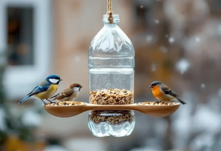 Voici comment une simple bouteille plastique devient une mangeoire parfaite pour les oiseaux