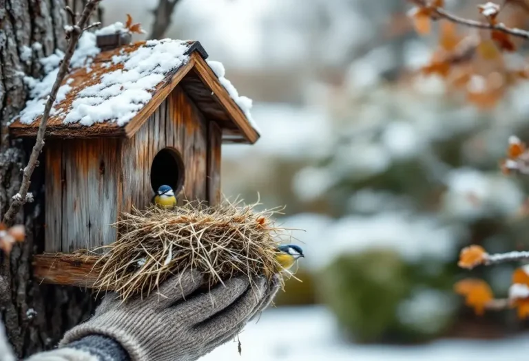 Ce geste hivernal oublié qui abîme vos abris et vous prive d'un jardin plein d'oiseaux au printemps