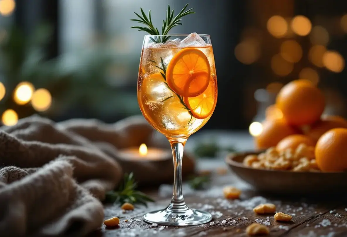 Ce mélange kumquat-romarin pétillant et ultra simple va réveiller vos apéros d’hiver