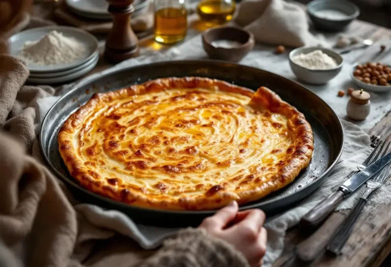 Ce plat génois ancestral aux pois chiches, croustillant et fondant, est la recette qui réchauffe tous les repas partagés en hiver