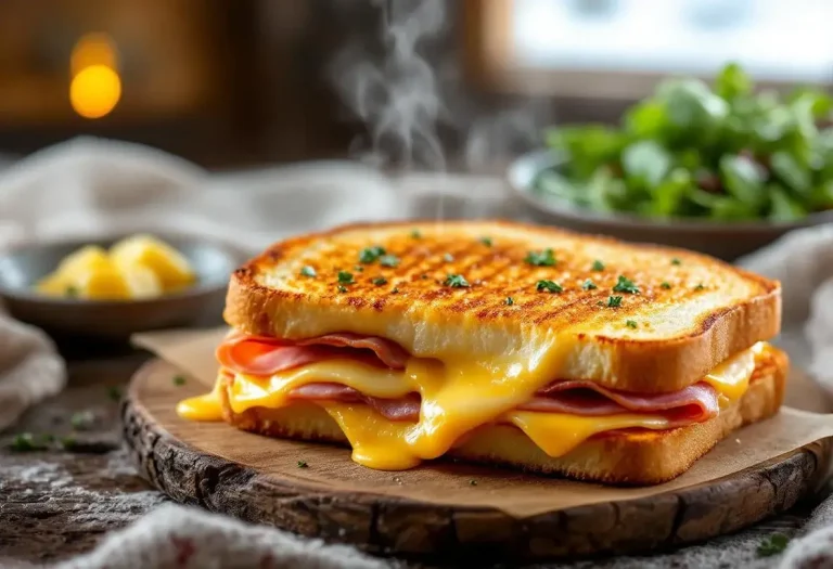 Cette recette de sandwich façon raclette offre un plaisir ultra fondant et croustillant pour réchauffer vos déjeuners