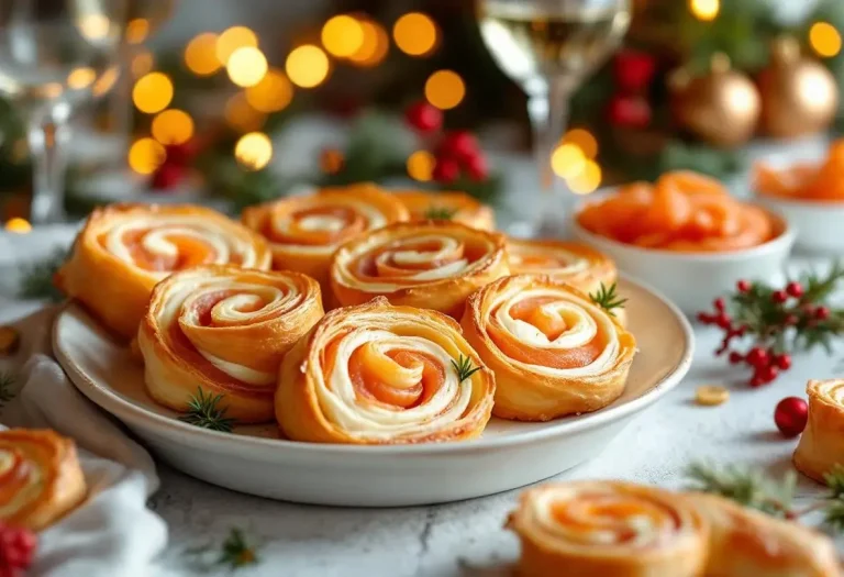 Pâte feuilletée, fromage et saumon : l’apéritif festif à ne pas manquer