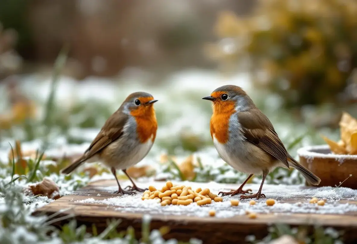 Rouges-gorges : ces deux aliments tout simples au jardin cet hiver les font revenir encore et encore chez vous