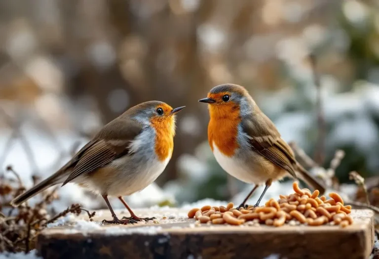 Rouges-gorges : ces deux aliments tout simples au jardin cet hiver les font revenir sans arrêt chez vous