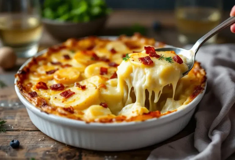 Tartiflette à la cancoillotte : le gratin ultra fondant et plus léger, très facile au four