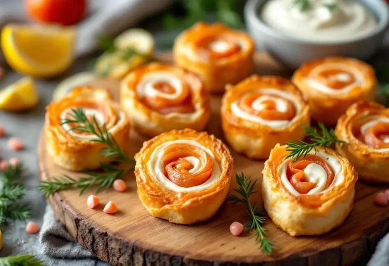 Trop simples pour être si bons ? Ces petits roulés feuilletés au fromage et saumon volent la vedette à toutes les verrines