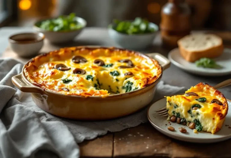 Un nuage d’œufs, des épinards fondants et des champignons dorés : la recette d’hiver ultra gourmande et facile pour le dîner