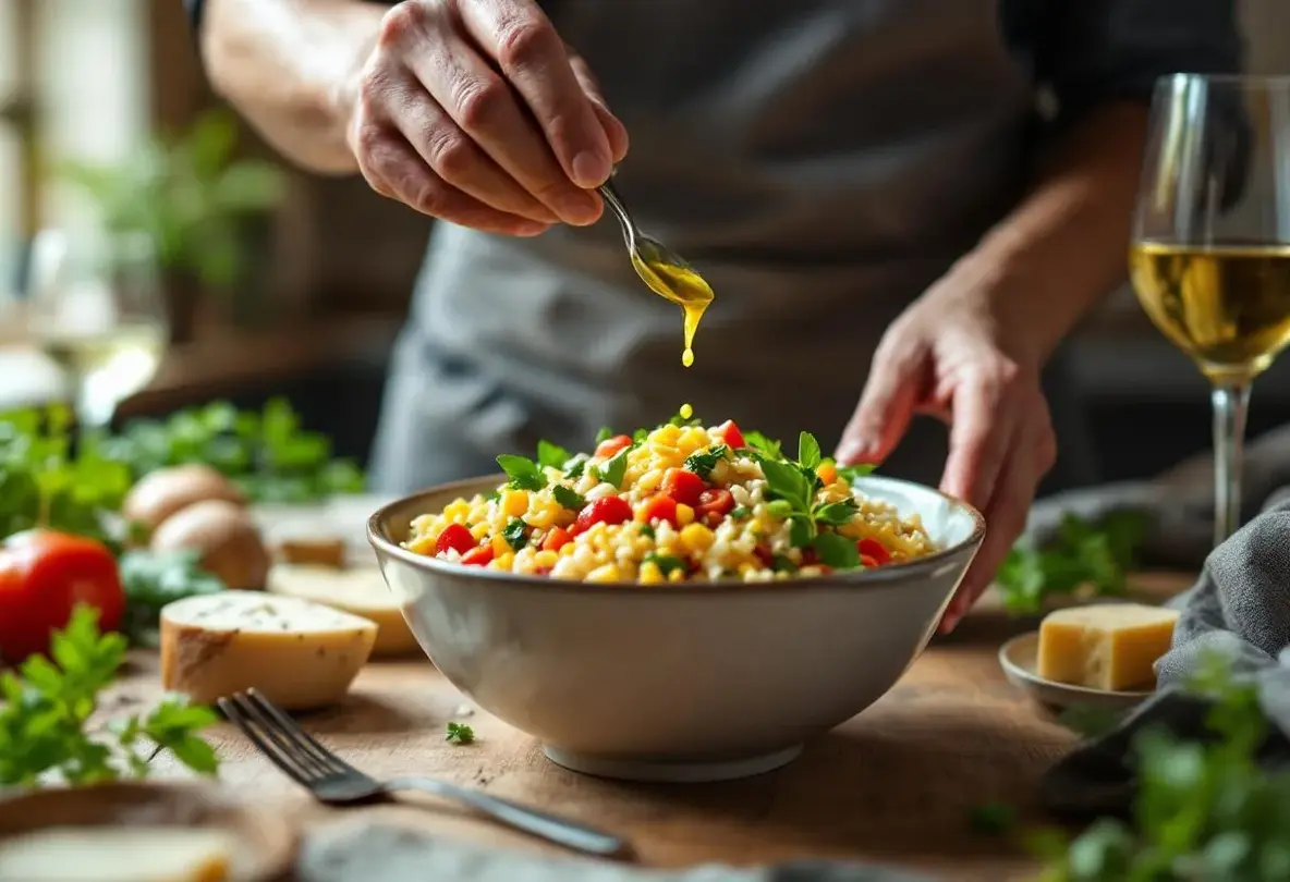 sauce de salade de riz