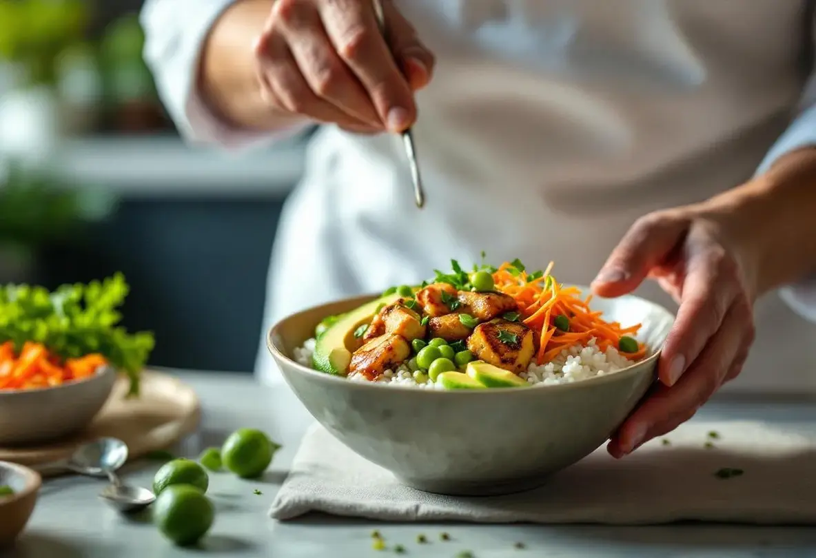 recette poke bowl poulet