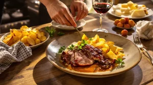 accompagnement d'un confit de canard