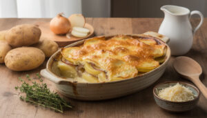 découvrez comment préparer un gratin de pommes de terre et oignons savoureux, facile à réaliser et parfait pour régaler toute la famille.