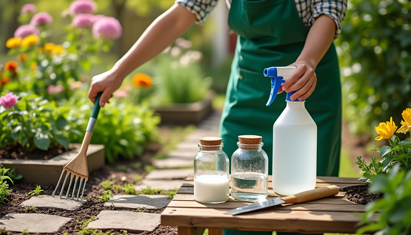 découvrez un désherbant naturel efficace qui élimine les racines en profondeur pour un jardin propre et sain sans produits chimiques.