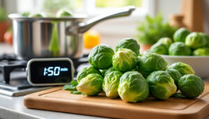 découvrez le temps de cuisson idéal pour des choux de bruxelles parfaitement tendres et savoureux, que ce soit à la vapeur, à l'eau bouillante ou sautés.