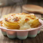 découvrez une recette simple et rapide de gratin dauphinois individuel, cuite dans des moules en silicone pour une cuisson parfaite et un démoulage facile.